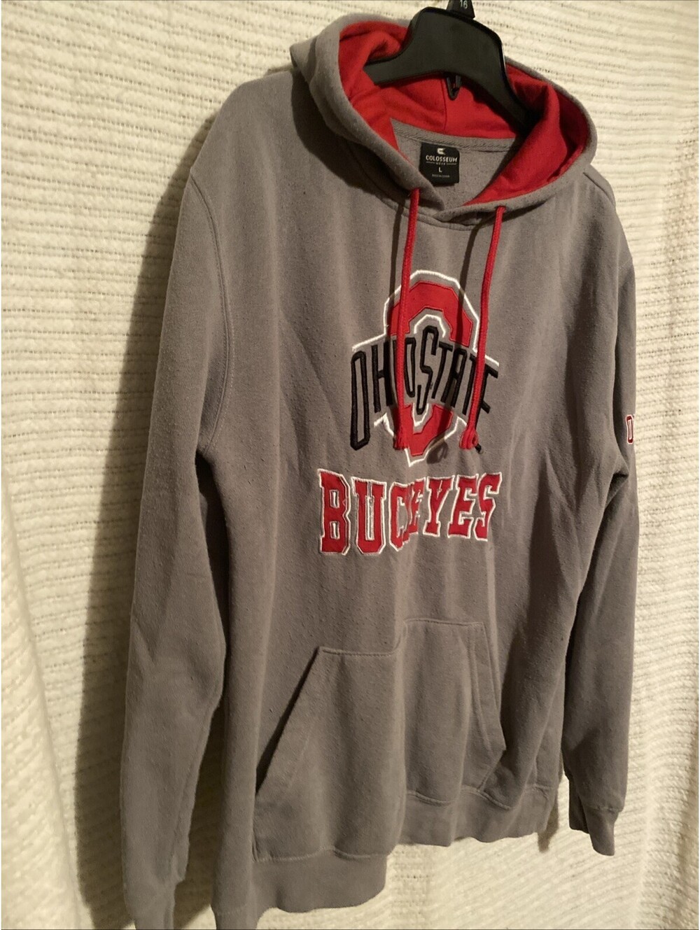 OHIO State Buckeyes Fleece Hoodie-Colosseum- LG Size Large-